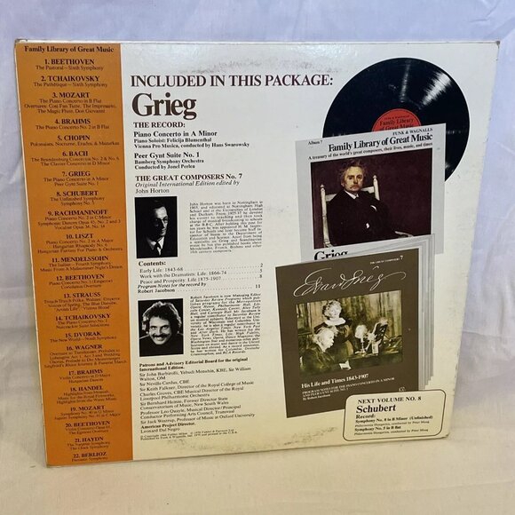 Piano Concerto In A Minor Peer Gynt Suite No. 1 (Vinyl, 1976) RCA Custom FW-307 - Picture 3 of 9